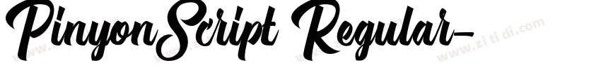 PinyonScript Regular字体转换 PinyonScript Regular字体转换